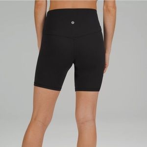 Lululemon black, biker shorts, size 12
